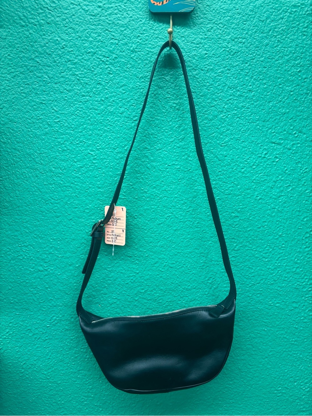 Madewell Black Leather Crossbody Bag